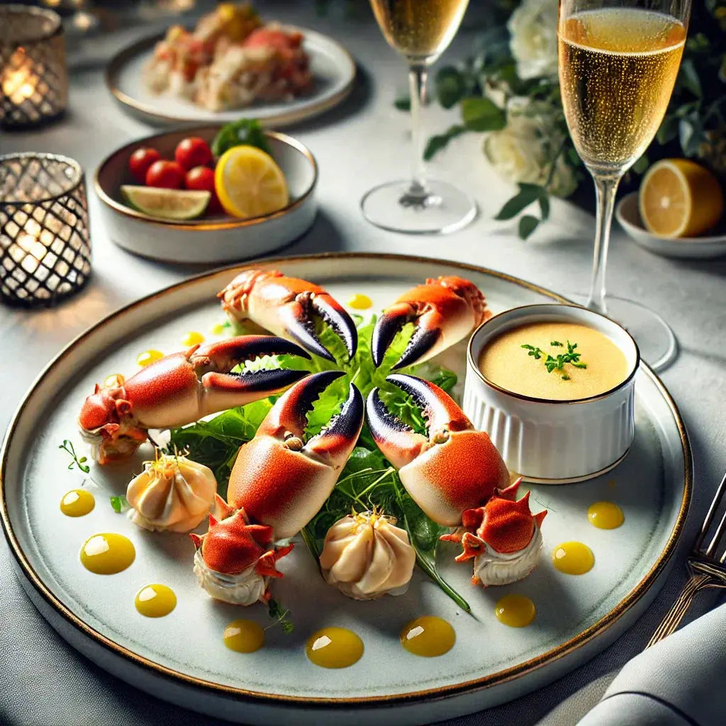 Stone Crab Claws with Champagne Beurre Blanc Sauce